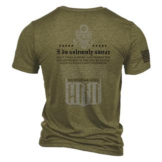 Men's Nine Line Tri-Blend The Oath T-Shirt Olive