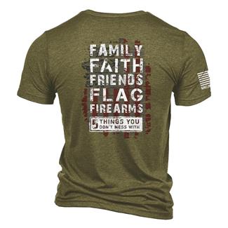 Men's Nine Line Tri-Blend 5 Things T-Shirt Olive