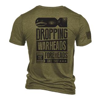 Men's Nine Line Tri-Blend Warheads On Foreheads T-Shirt Olive