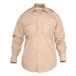 Men's Elbeco ADU Long Sleeve RipStop Shirt Khaki