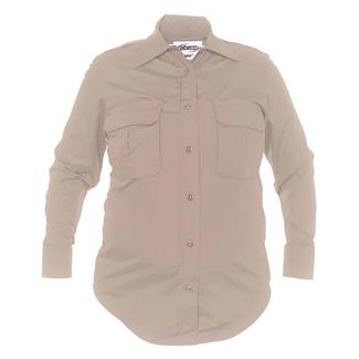 Women's Elbeco ADU Long Sleeve RipStop Shirt Khaki