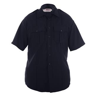 Men's Elbeco Distinction Short Sleeve Poly / Wool Shirt Navy