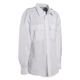 Men's Elbeco DutyMaxx Long Sleeve Poly / Rayon Stretch Shirt White