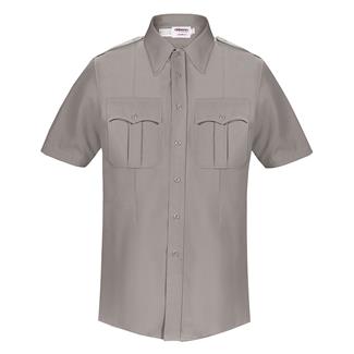 Men's Elbeco DutyMaxx Short Sleeve Poly / Rayon Stretch Shirt Gray