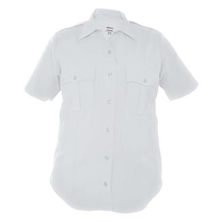 Women's Elbeco DutyMaxx Short Sleeve Poly / Rayon Stretch Shirt White