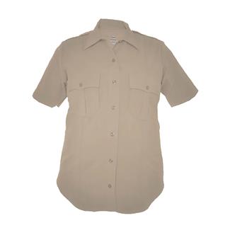 Women's Elbeco DutyMaxx Short Sleeve Poly / Rayon Stretch Shirt Silvertan