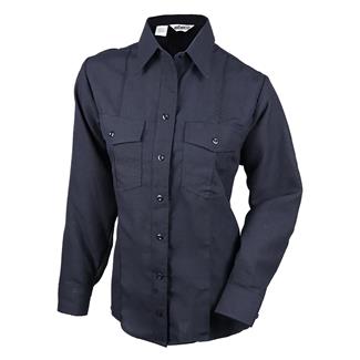 Women's Elbeco HeroGuard DuPont Nomex Battalion Long Sleeve Shirt Midnight Navy