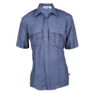 Men's Elbeco HeroGuard DuPont Nomex Bravo Short Sleeve Shirt Medium Blue