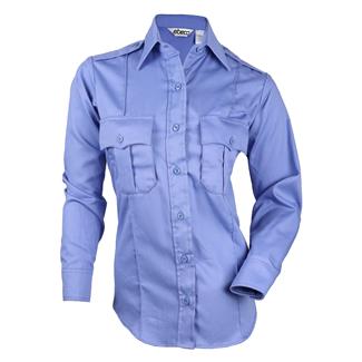 Women's Elbeco HeroShield 100% Cotton Bravo Long Sleeve Shirt Medium Blue