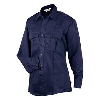 Men's Elbeco HeroShield 100% Cotton Bravo Long Sleeve Shirt Midnight Navy