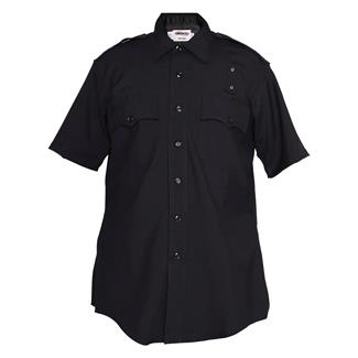 Men's Elbeco LAPD Short Sleeve Heavyweight 100% Wool Shirt Midnight Navy