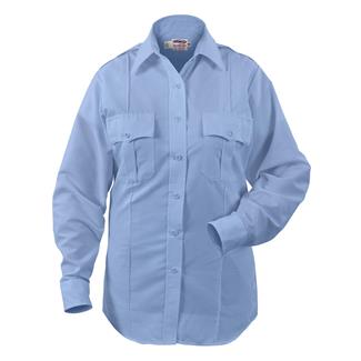 Women's Elbeco Paragon Plus Long Sleeve Poplin Shirt Light Blue