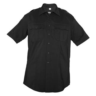 Men's Elbeco Reflex Short Sleeve Stretch RipStop Shirt Black
