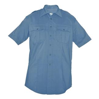 Men's Elbeco Reflex Short Sleeve Stretch RipStop Shirt French Blue