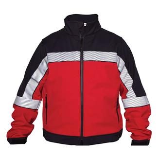 Men's Elbeco Shield Color Block Soft Shell Red / Midnight Navy