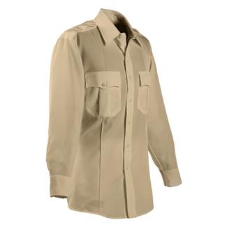 Men's Elbeco TexTrop2 Long Sleeve Polyester Shirt Silvertan