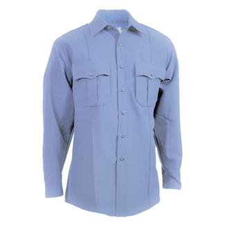 Men's Elbeco TexTrop2 Long Sleeve Polyester Shirt Medium Blue