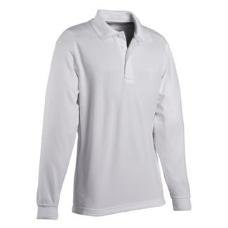 Men's Elbeco Ufx Long Sleeve Tactical Polo White