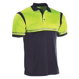 Men's Elbeco Ufx Short Sleeve Ultra-Light Polo Royal Blue / Navy