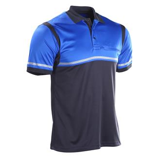 Men's Elbeco Ufx Short Sleeve Ultra-Light Polo Hi-Vis / Navy
