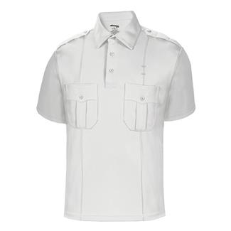 Men's Elbeco Ufx Short Sleeve Uniform Polo White
