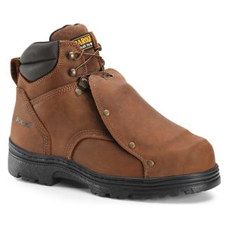 Men's Carolina 6" Foreman Steel Toe Met Guard Boots Brown