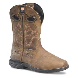 Men's Double H 11" Redeemer Met Guard Composite Toe Waterproof Boots Medium Brown