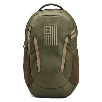 Under Armour Hustle 6.0 Freedom Backpack Marine OD Green