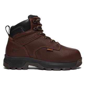 Women's Timberland PRO Titan EV Met Guard Composite Toe Boots Dark Brown