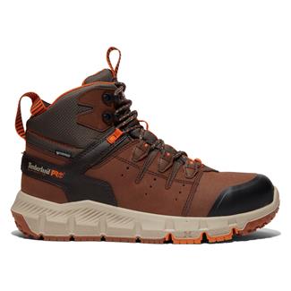 Men's Timberland PRO Tempe Alloy Toe Waterproof Boots Brown