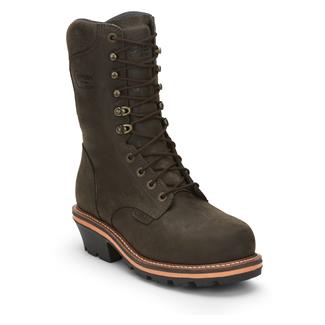 Men's Chippewa 10" Thunderstruck 400G Nano Composite Toe Waterproof Boots Brunette