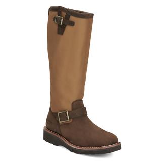 Women's Chippewa 15" Cottonwood Snake Boots Hickory Brown