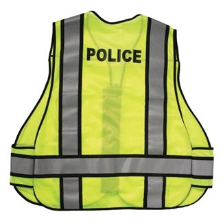 Galls Mesh ANSI II Breakaway Safety Vest Type P Lime Green Plain Sheriff Security Police