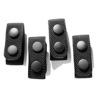 Galls Molded Nylon Belt Keepers (4 Pack) Black