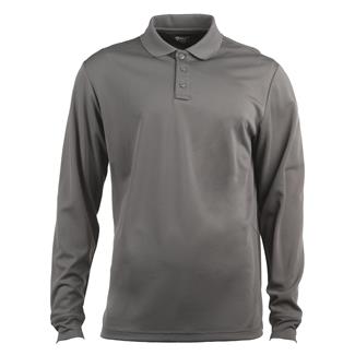 Men's Galls Pro Long Sleeve Tac Force Mesh Polo Gray