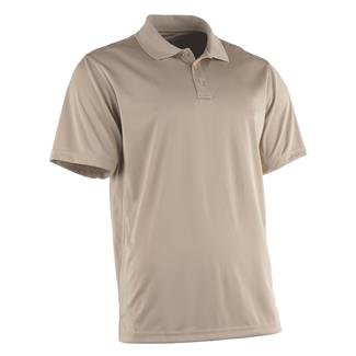 Men's Galls Pro Short Sleeve G-Tac Polo Silver Tan