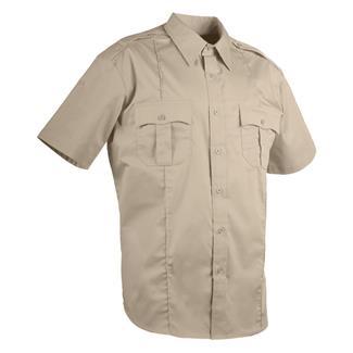 Men's LawPro Poly / Cotton Short Sleeve Shirt Silver Tan