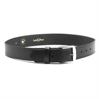 LawPro 1 1 / 2" Leather Garrison Belt Black Plain