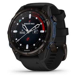 Garmin Descent Mk3I - 43MM Silicone Band Carbon Gray / Black