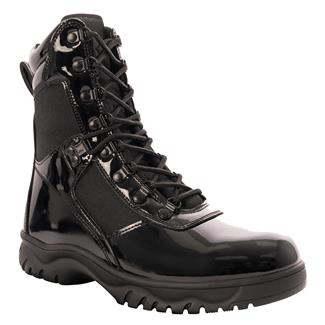 Men's Rothco 8" Forced Entry High-Gloss Side-Zip Tactical Boots Black