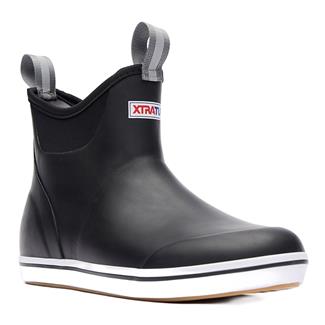 Men's Xtratuf 6" Ankle Deck Waterproof Boots Black