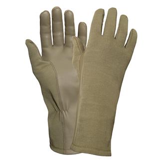 Rothco G.I. Type Flame & Heat Resistant Flight Gloves Coyote