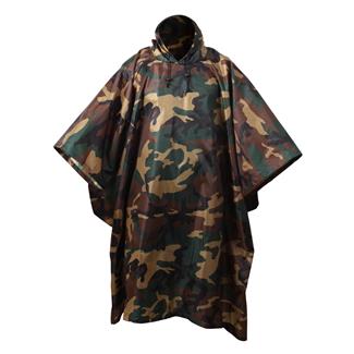 Rothco G.I Type Ripstop Poncho Woodland Camo