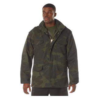 Men's Rothco M-65 Field Jacket Midnight Woodland Camo