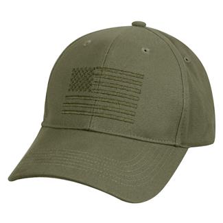 Rothco US Flag Low Profile Cap Olive Drab
