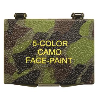 Rothco 5 Color Camo Grey Bark Face Paint Compact Multicolor