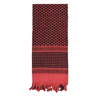 Rothco Shemagh Tactical Desert Scarf Red Black