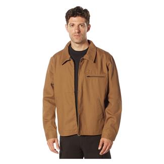 Men's Rothco Lightweight Canvas Work Jacket Brown