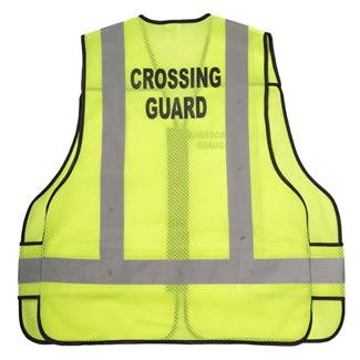 Galls Mesh ANSI II Breakaway Safety Vest Type R Lime Green Crossing Guard