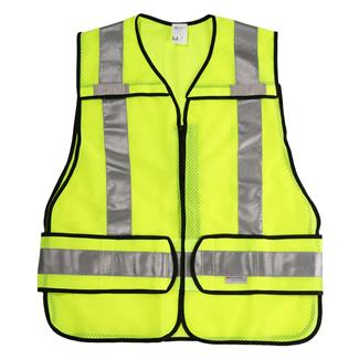 Galls Mesh ANSI II Breakaway Safety Vest Type R Plain Lime Green